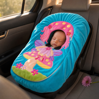 Baby wearing Fairy car seat cover View 10