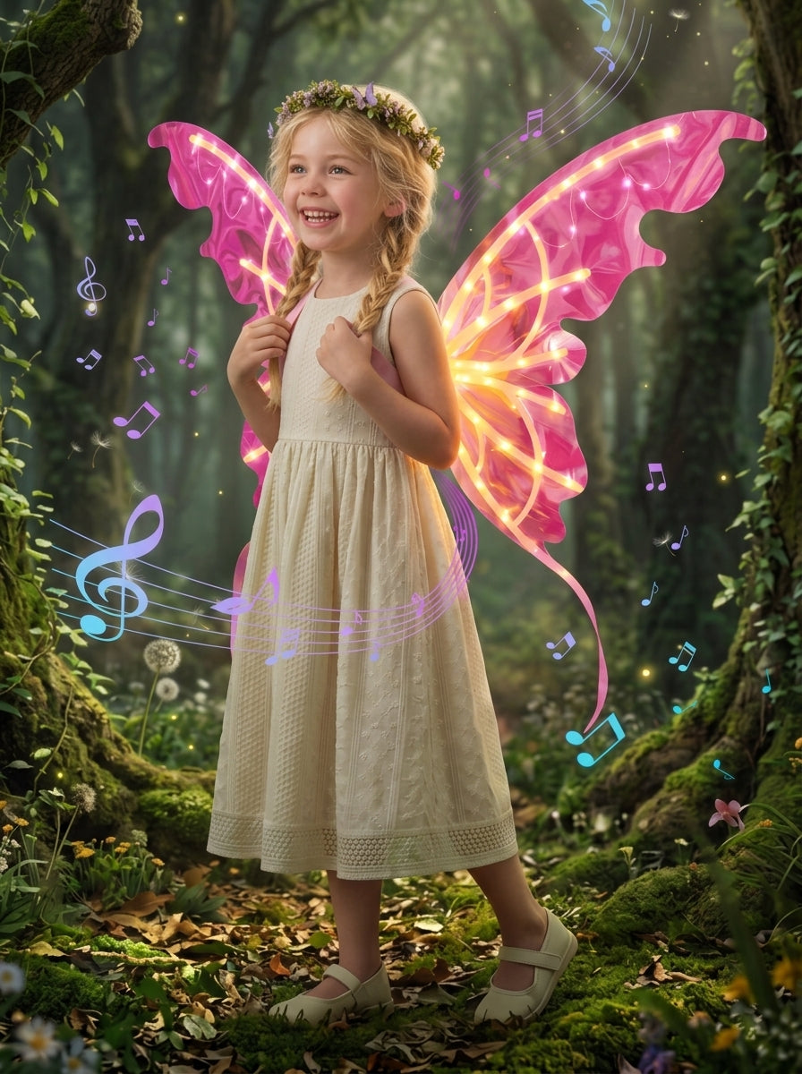 FairyGlow™ Electric Moving Butterfly Wings - Pink Variant View 11