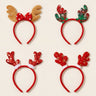 Festive Holiday Reindeer Antlers (4-Pack)