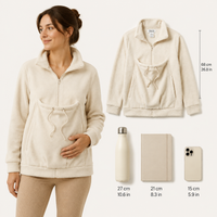 2-in-1 Kangaroo Carrier Maternity Hoodie View 4