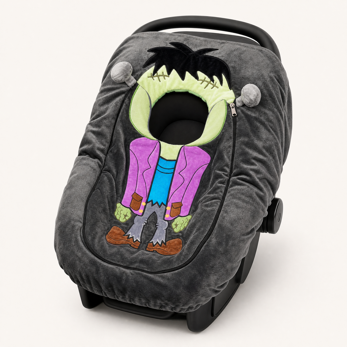 Baby Bubble Car Seat Cuties Frankenstein costume cover hero shot View 1