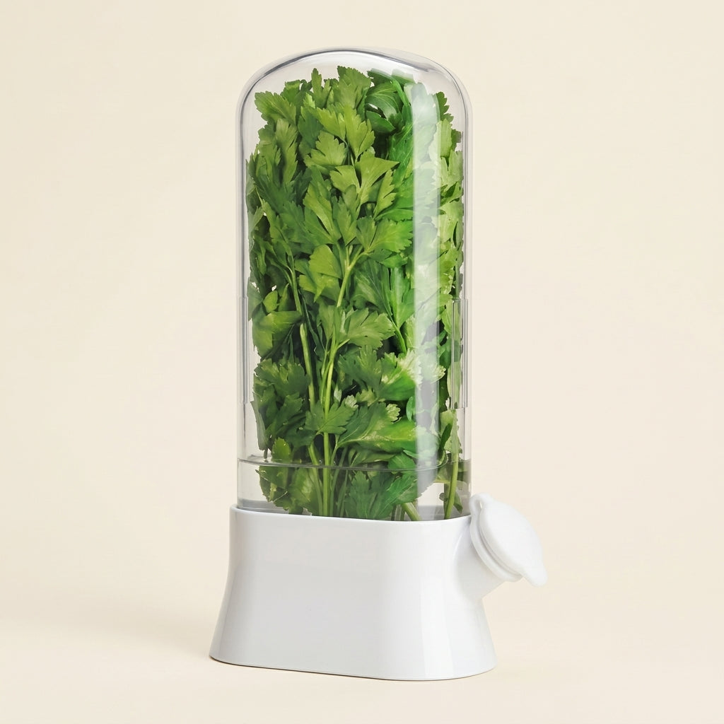 Fresh Herb Saver & Greens Keeper - Pure White View 7