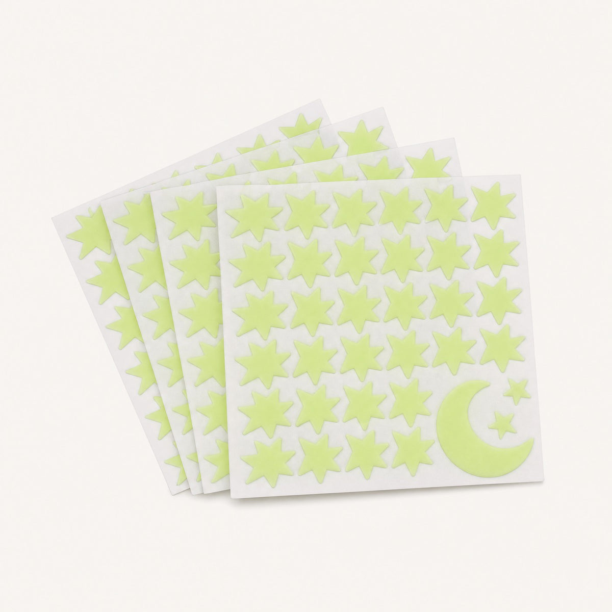 Glow in the dark stars and moon stickers View 1