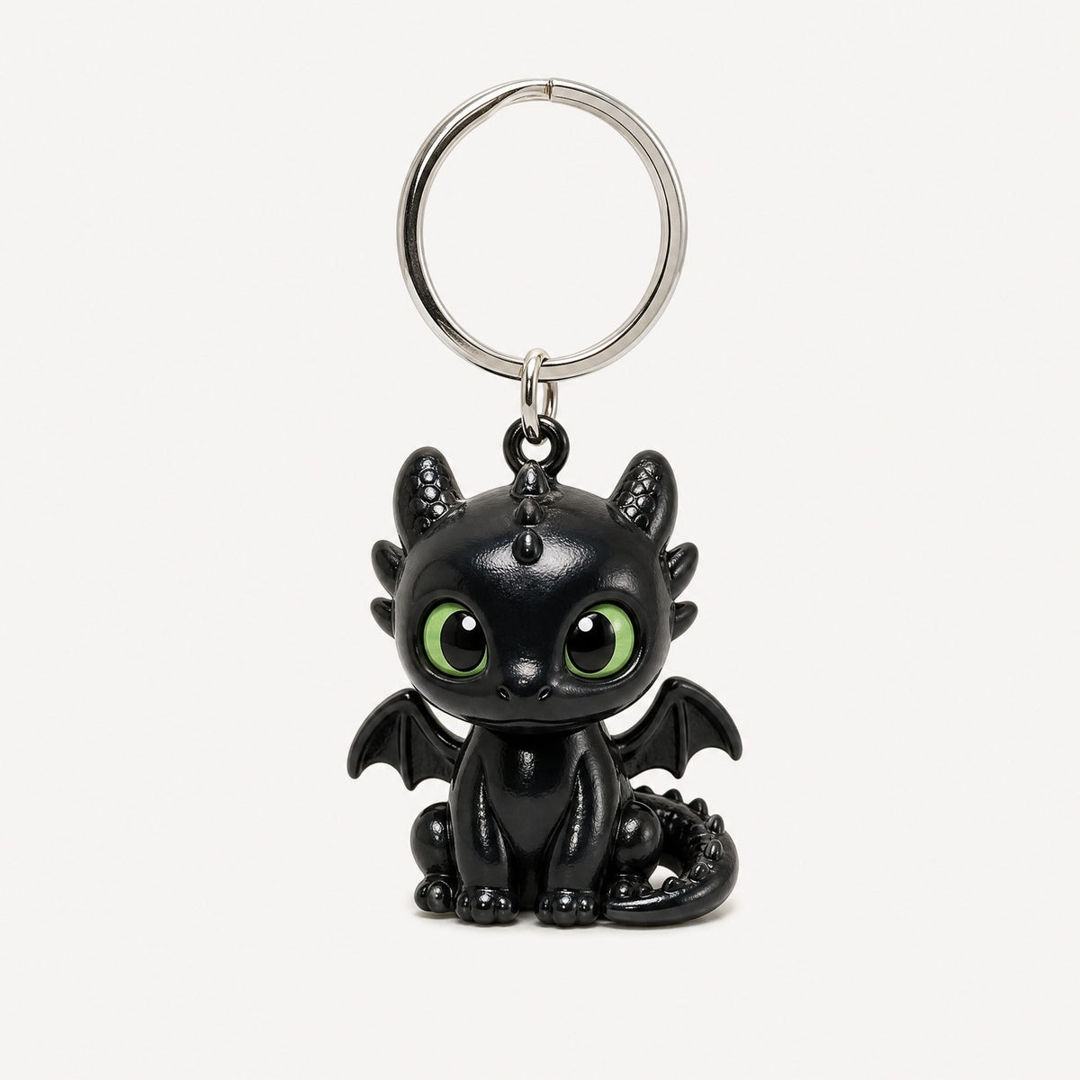 Toothless glowing plush dragon keychain View 1