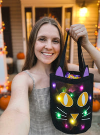 Baby Bubble™ GlowBucket LED Light-Up Halloween Candy Bag View 7