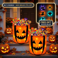 GlowBucket LED Light-Up Halloween Candy Bag Buy 2 Bundle - Save $69.00 (75% OFF) - Buy 2 Bundle Offer
