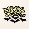Spooky Glowing Eyes Window Stickers