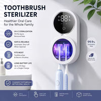 PureShield Pro™ - Smart Touchless UV-C Toothbrush Sanitiser & Dryer View 1