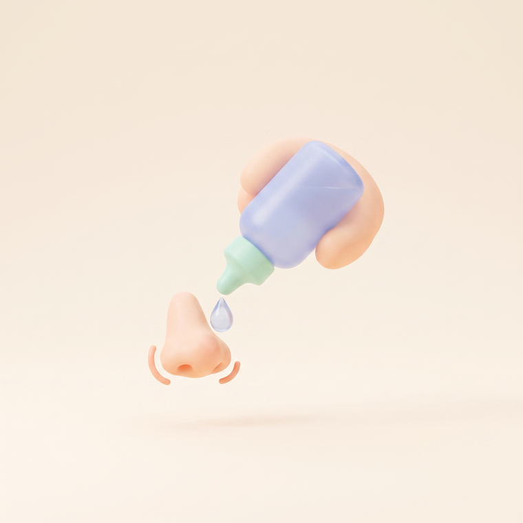 A drop of saline