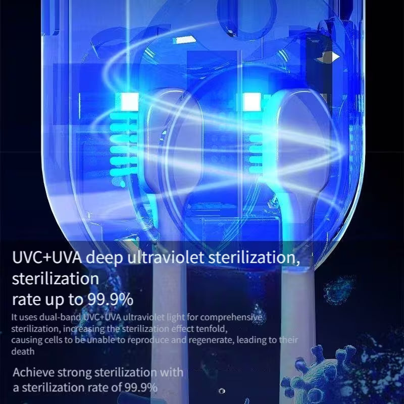 PureShield Pro™ - Smart Touchless UV-C Toothbrush Sanitiser & Dryer View 5