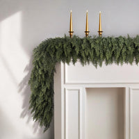 The Evergreen Frost Cedar Garland (9FT) View 6