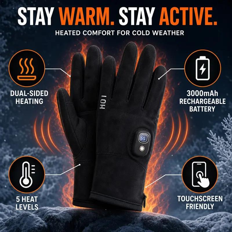 ThermoTouch™ Rechargeable Heated Gloves View 5