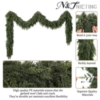 The Evergreen Frost Cedar Garland (9FT) View 3