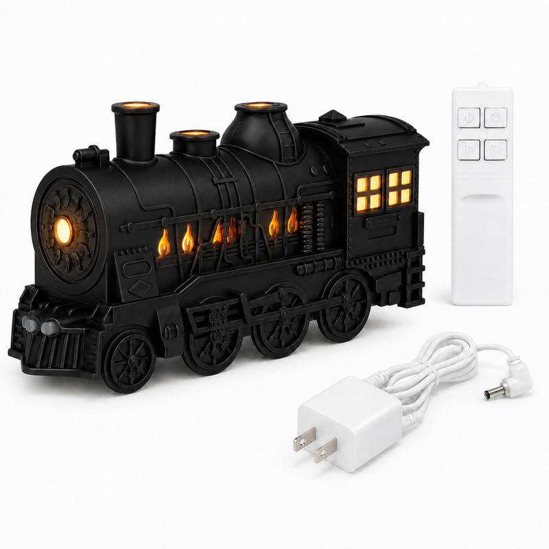 Vintage Locomotive Flame Light Ultrasonic Diffuser View 3