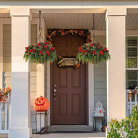 Festive Evergreen Hanging Christmas Basket View 6