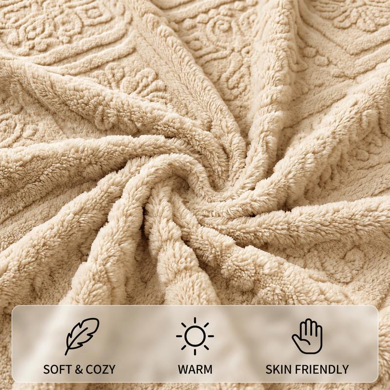Luxury 3D Embossed Plush Fitted Sheet View 2