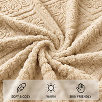 Luxury 3D Embossed Plush Fitted Sheet View 2