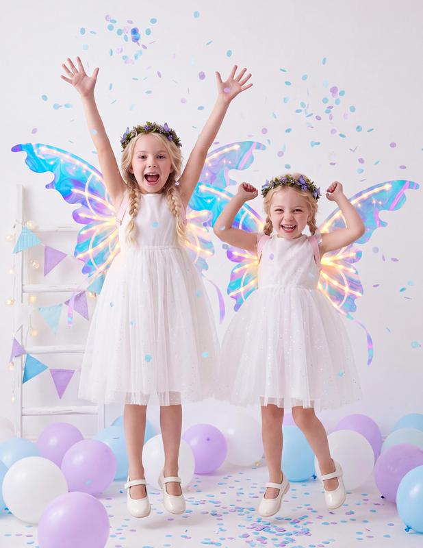 FairyGlow™ Electric Moving Butterfly Wings Set with Lights & Music View 2
