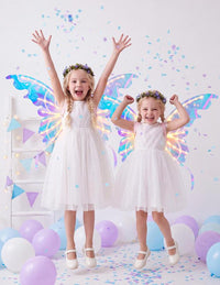 FairyGlow™ Electric Moving Butterfly Wings Set with Lights & Music View 2