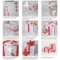 3-Piece Lighted Christmas Gift Box Trio View 11