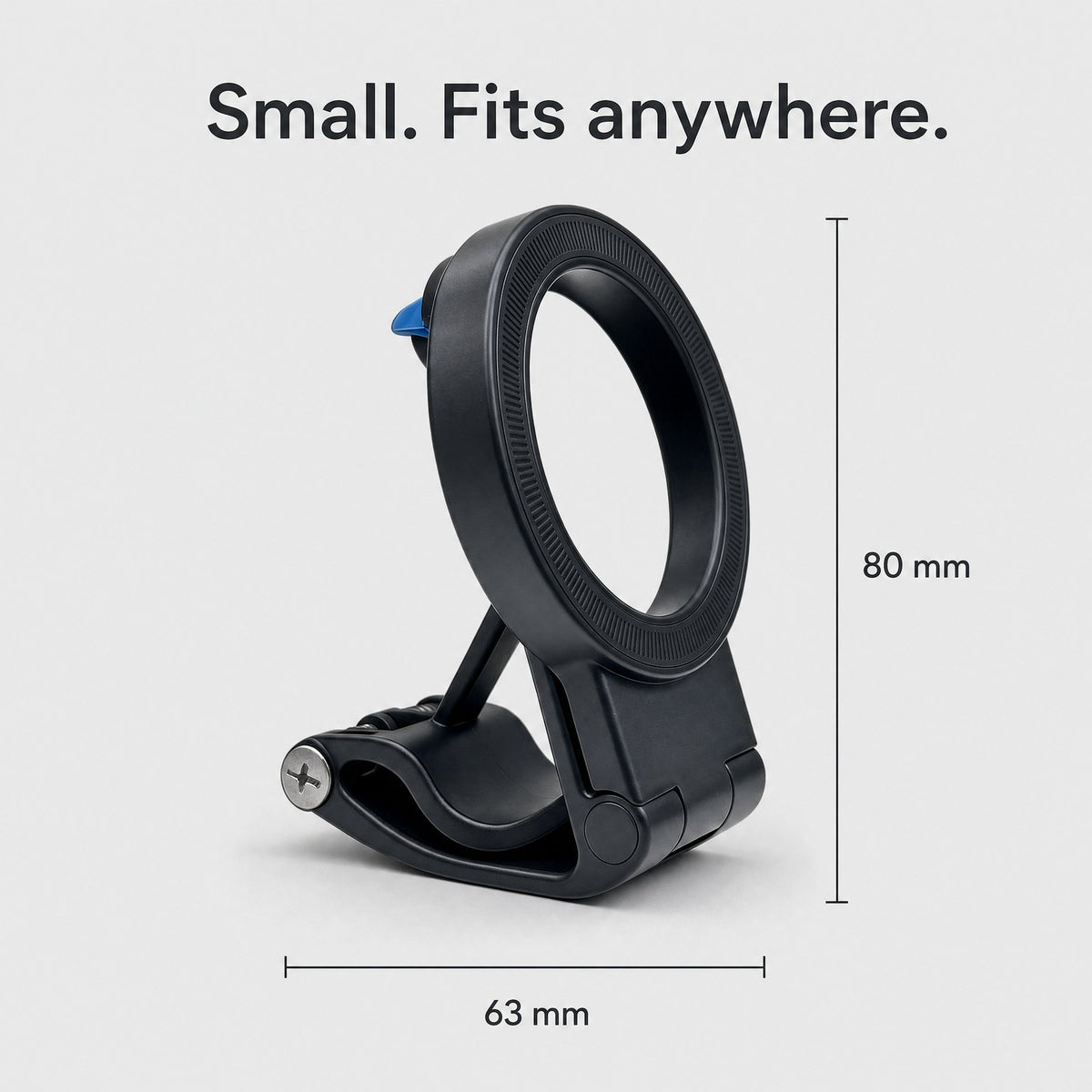 80 mm tall, 63 mm wide