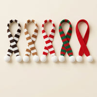 5-Piece Holiday Mini Knitted Scarf Set for Squishy Dumplings View 1