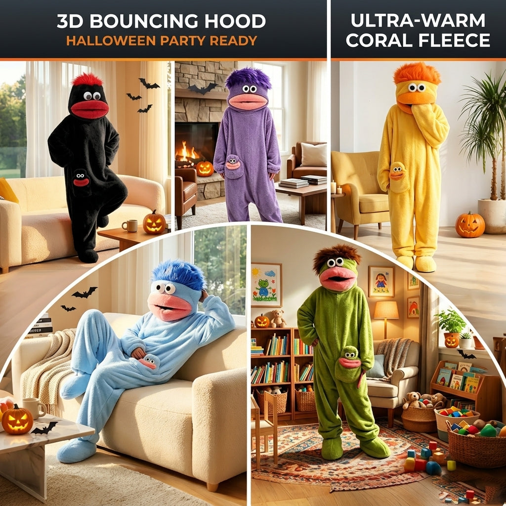 Big-Mouth Monster Onesie™ Halloween View 8