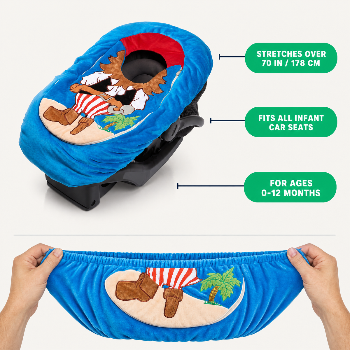 Pirate cover size and fit reference View 14