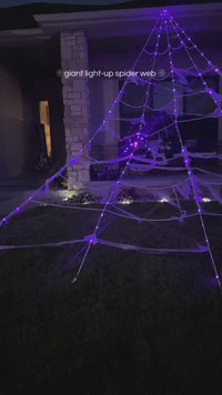 Giant Glowing Spider Web Light View 8