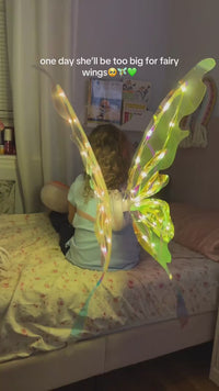 FairyGlow™ Electric Moving Butterfly Wings Set with Lights & Music View 9