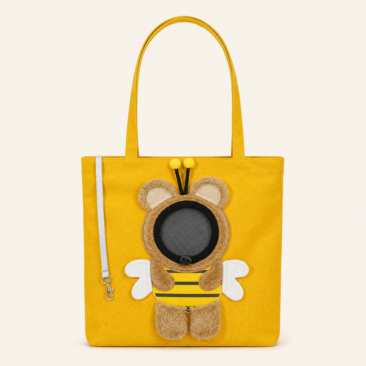 Bumble Buddy pet carrier tote in Bumblebee Yellow View 7