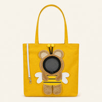 Bumble Buddy pet carrier tote in Bumblebee Yellow View 7