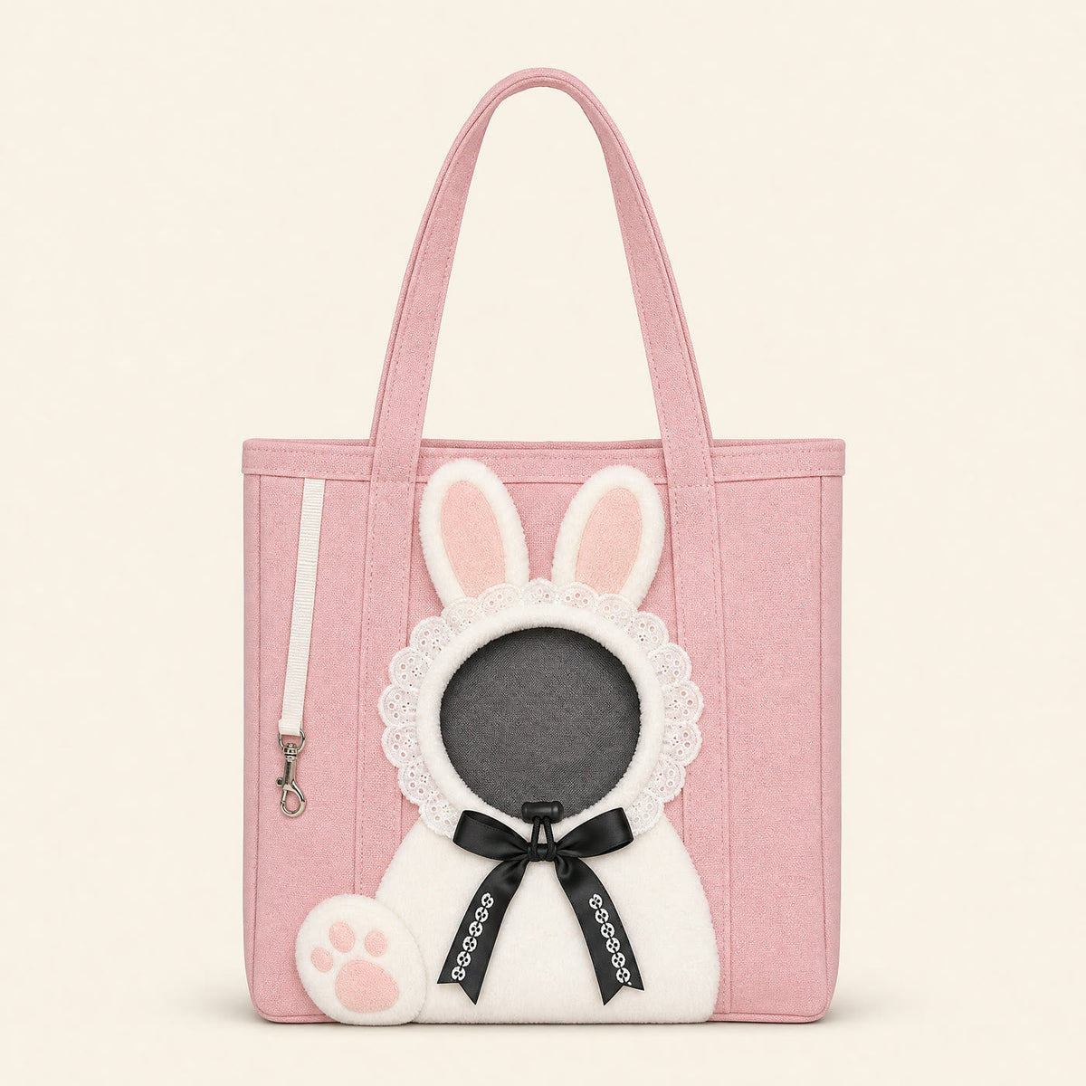 Bumble Buddy pet carrier tote in Bunny Blush Pink View 13