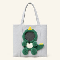 Bumble Buddy pet carrier tote in Dino Cloud Grey View 12