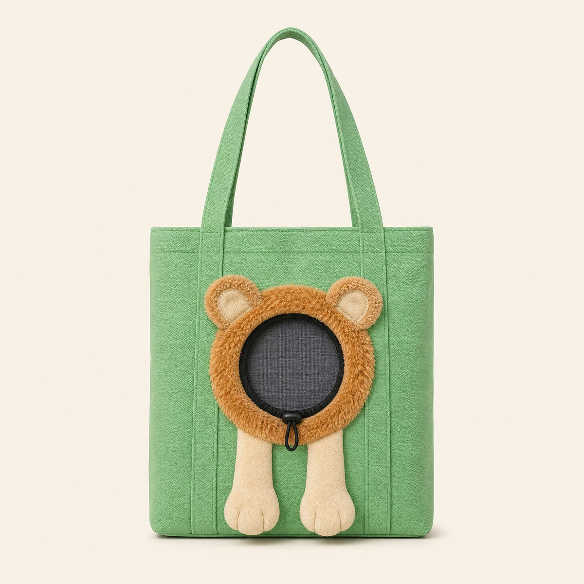 Bumble Buddy pet carrier tote in Lion Meadow Green View 10