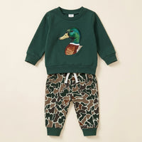 Toddler Duck Camo Patchwork Quarter-Zip Hoodie View 8