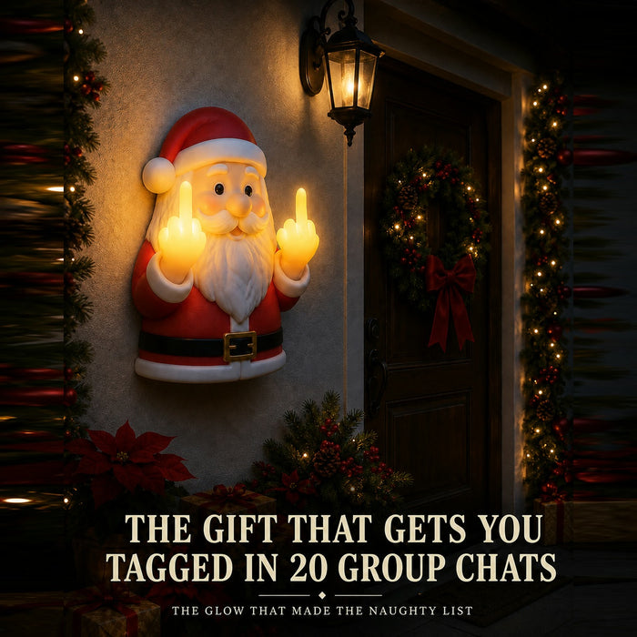 Naughty Santa Halloween and Christmas Lamp