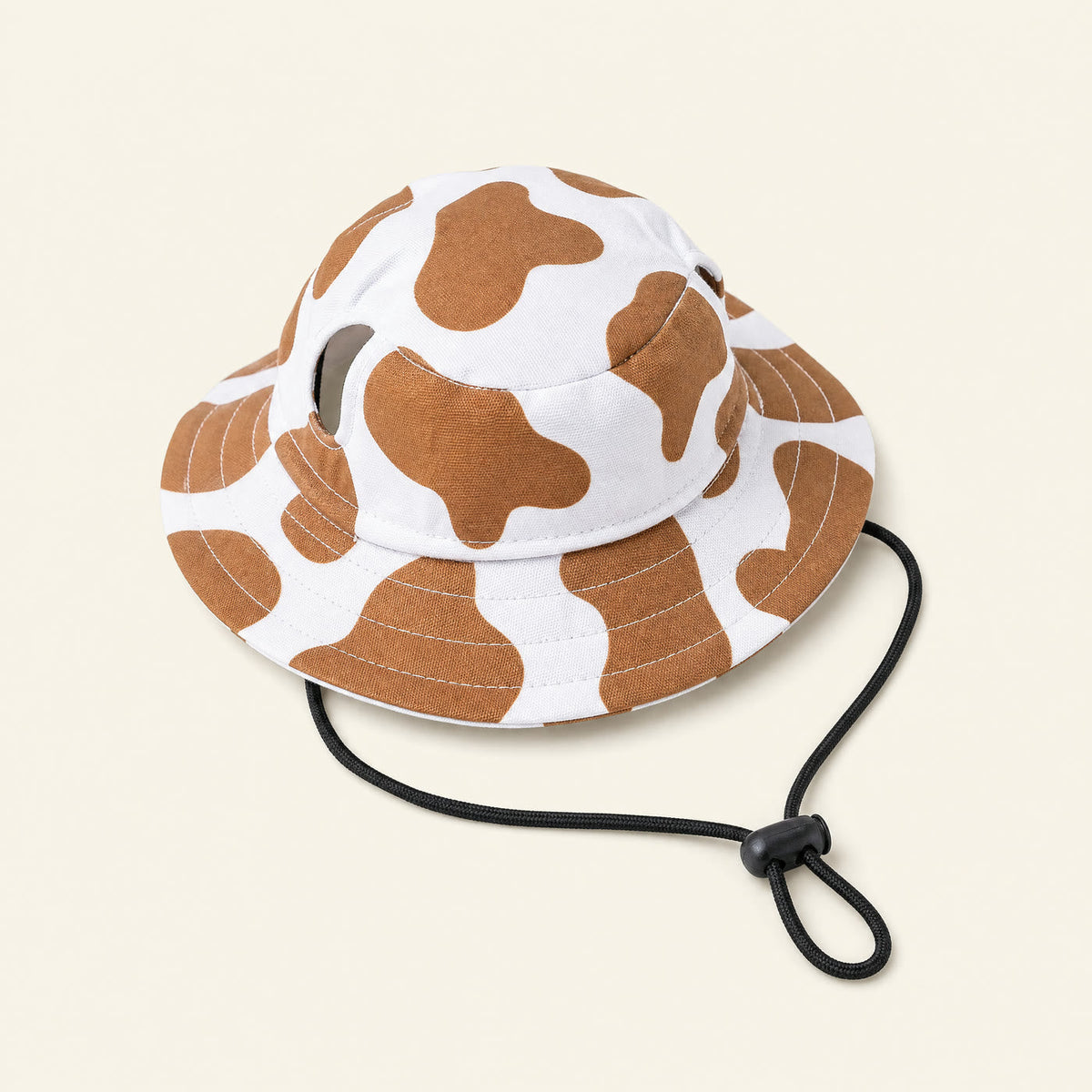 Sunny Days pet bucket hat in the Cow Print View 7