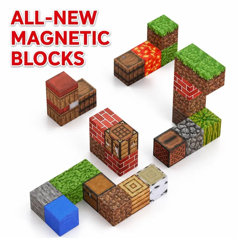 Magnetic Stackable Construction Cubes