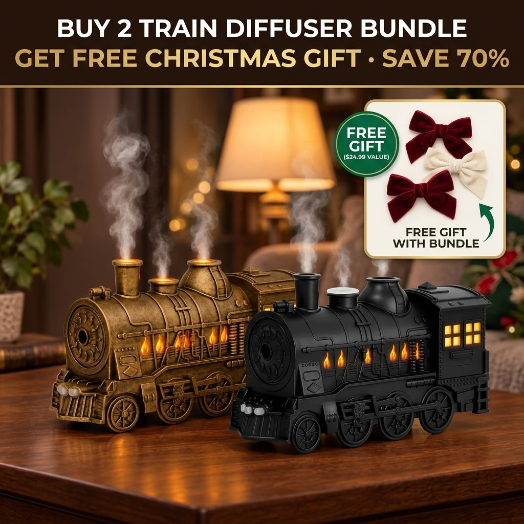 Vintage Locomotive Flame Diffuser - Buy 2 Bundle with Free Christmas Gift View 10