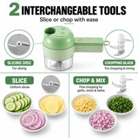 4-in-1 Multifunctional Handheld Electric Food Processor View 4
