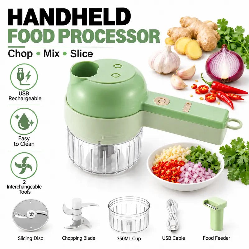 4-in-1 Multifunctional Handheld Electric Food Processor View 5